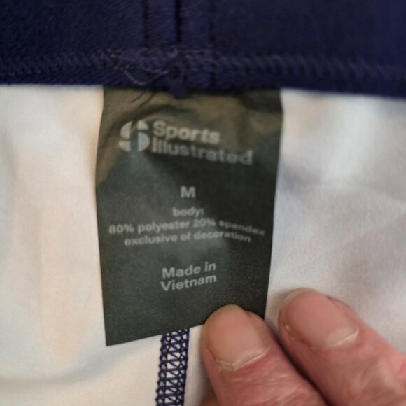 Russell Athletic Womens Short Sleeve Tee Sports Illustrated Leggings Blue Medium - Picture 6 of 15